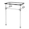 Fauceture Templeton 24" x 20-3/8" x 33-3/16" Acrylic Console Sink Legs, Chrome VAH282033C - alternate 1